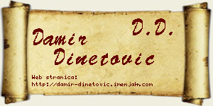 Damir Dinetović vizit kartica
